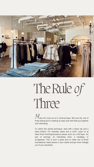Styling Tip: Rule of Three