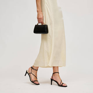 The Nichelle Sculptural Clutch in Black