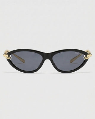 The Saskia Polarized Cat Eye in Black