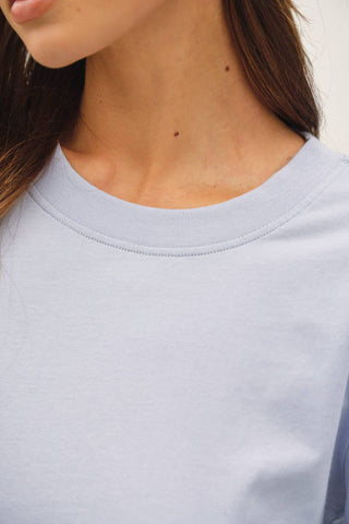 The Washed Cotton Long Sleeve in Chambray - Olive Street
