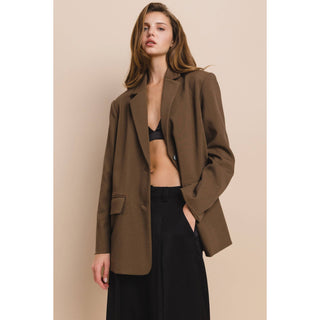 The Relaxed Fit Blazer in Brown