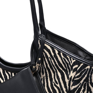 The Delilah Zebra Tote