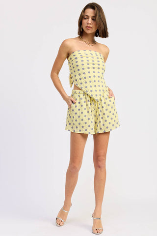 The Polka Dot Scarf Top Set - Olive Street