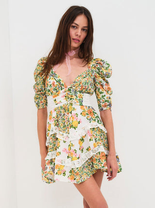 For Love and Lemons Rosalyn Mini Dress