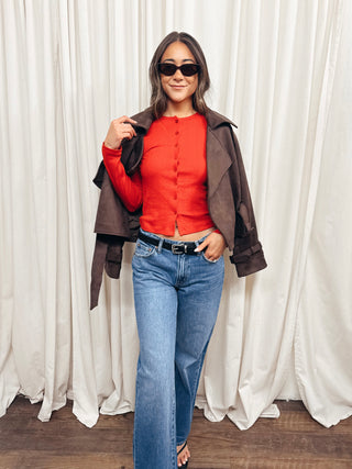 The Stargazer Pointelle Cardigan - Olive Street
