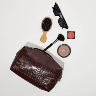 The Chic Croc Pouch in Black