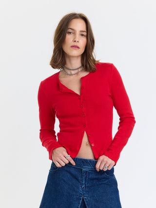 The Stargazer Pointelle Cardigan - Olive Street