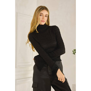 The High Neck Smocked Top