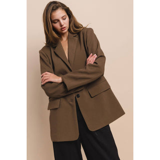 The Relaxed Fit Blazer in Brown