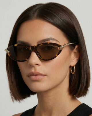 The Saskia Polarized Cat Eye in Tort