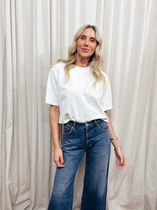 The Boxy Elbow Tee - Olive Street