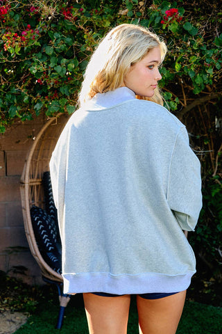 The Pilates & Yoga Reversible Mockneck Sweatshirt