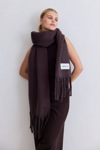 The Reykjavik Scarf - 100% Recycled in Ground Coffee