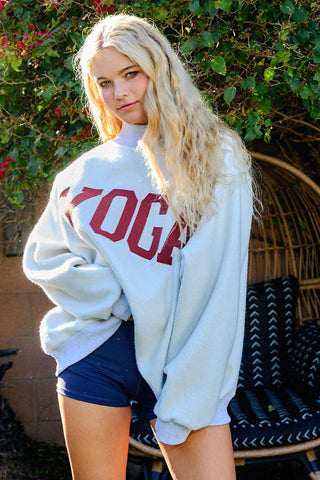 The Pilates & Yoga Reversible Mockneck Sweatshirt