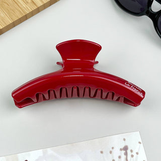 The Acetate Red Claw Clip