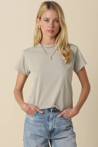 The Maia Classic Crewneck T-Shirt in Thyme - Olive Street