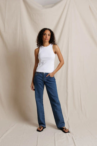 The Daphne Heavy Rib Tank - Olive Street