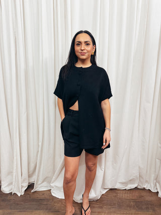 The Open Front Knit Cape Cardigan - Olive Street