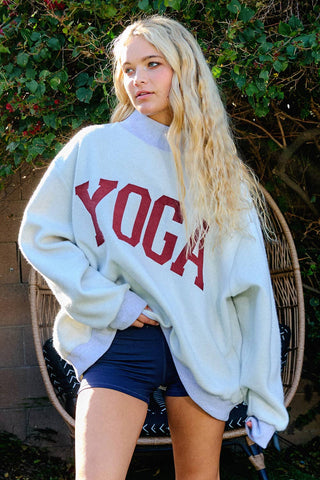 The Pilates & Yoga Reversible Mockneck Sweatshirt