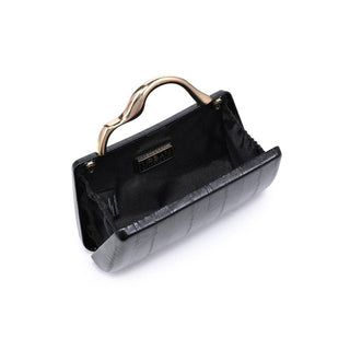The Nichelle Sculptural Clutch in Black