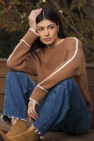 Miro Contrast Piping Pullover