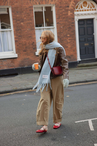 The Stockholm Scarf - 100% Recycled in Glacier Blue