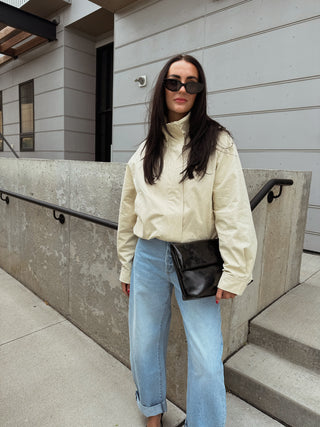The Stand Collar Drawstring Jacket
