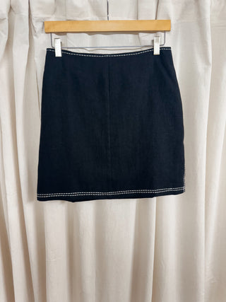 Bonez Contrast Stitch Mini Skirt