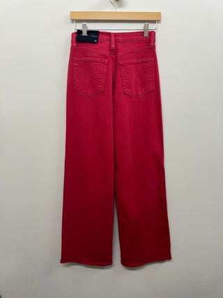 Relaxed Wide Leg in Vintage Red