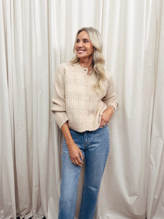 The Jane Cardigan in Oat