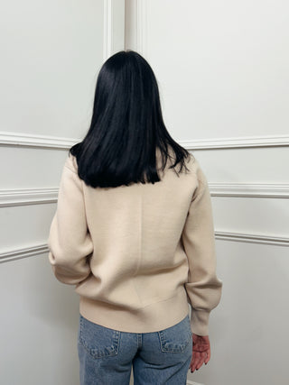 Zip Front Knit Jacket