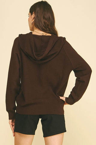 The Super Soft Hooded Button Cardigan