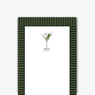Martini Skinny Notepad - Olive Street