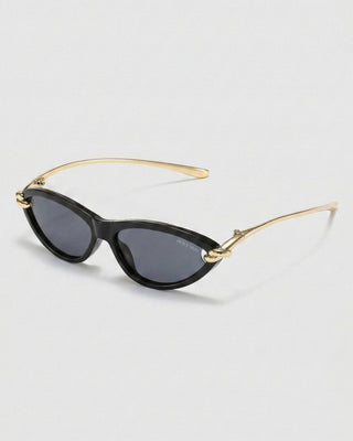 The Saskia Polarized Cat Eye in Black