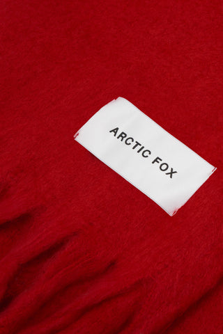 The Stockholm Scarf 100% Recycled in Crimson Red