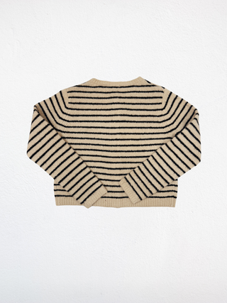 Riley Cozy Stripe Button Cardigan