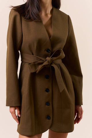 The Belted Blazer Dress