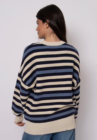 The Heida Multi Stripe Crew - Olive Street