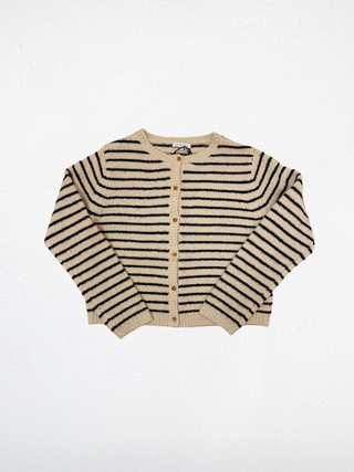 Riley Cozy Stripe Button Cardigan