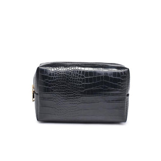 The Chic Croc Pouch in Black