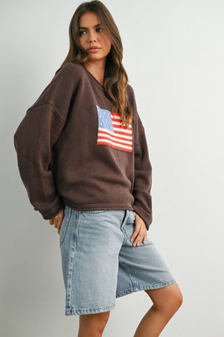 The Coastal Flag Knit - Olive Street