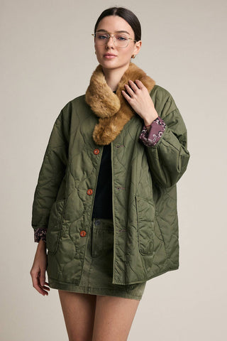 The Reversible Quilted Bandana Jacket - Olive Street