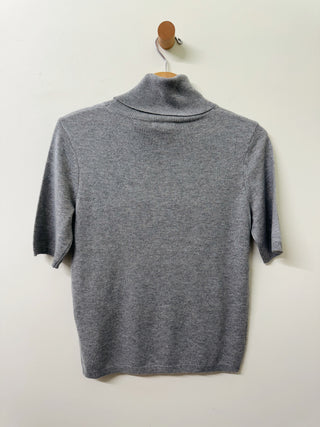 Cashmere Blend Short Sleeve Turtleneck