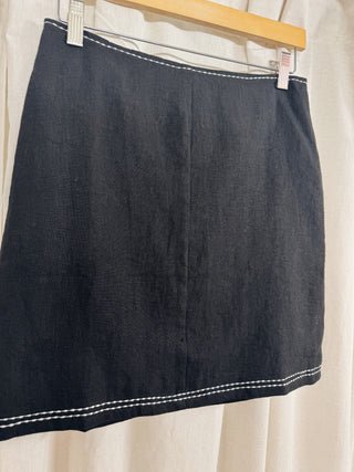 Bonez Contrast Stitch Mini Skirt