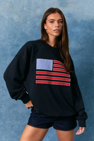 The Stars & Thread Crew Oversized Sweatshirt - Olive Street