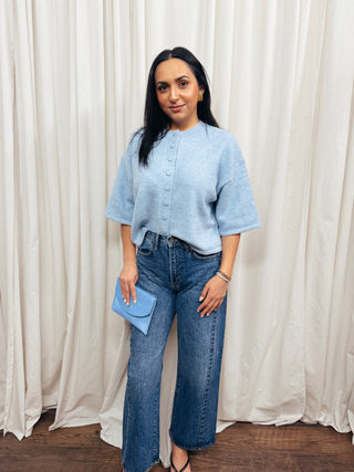 The Short Sleeve Button Cardigan - Olive Street