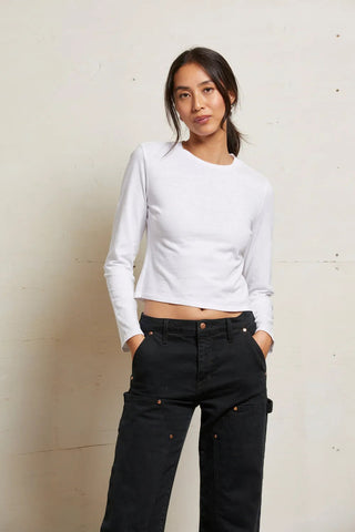 The Jamie Long Sleeve in White