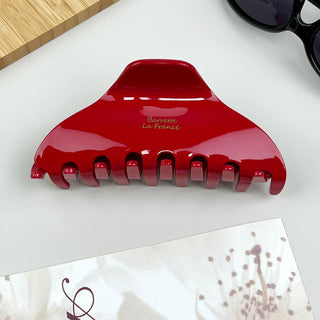 The Acetate Red Claw Clip
