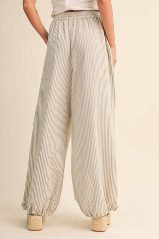 The Striped Balloon Pant - Olive Street