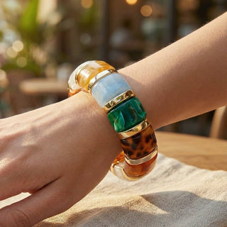 The Colorful Block Bracelet - Olive Street